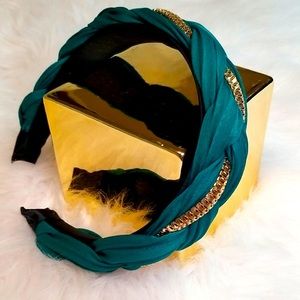 Teal/Gold Headband